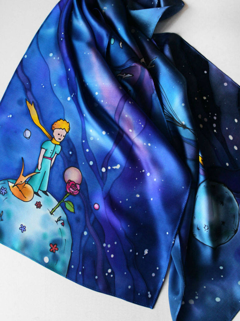 батик шарф Маленький Принц 